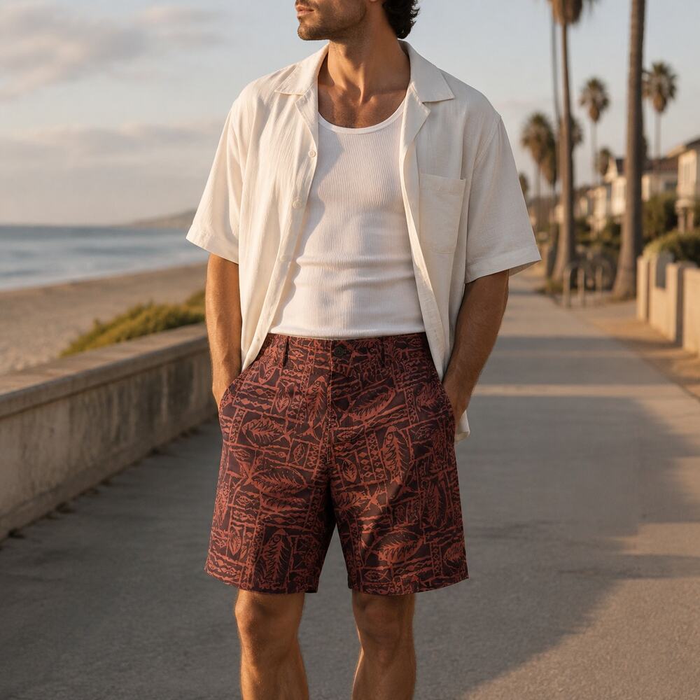 Vintage Duke Kahanamoku Fish Board Shorts XL Deadstock NWT Ron Herman